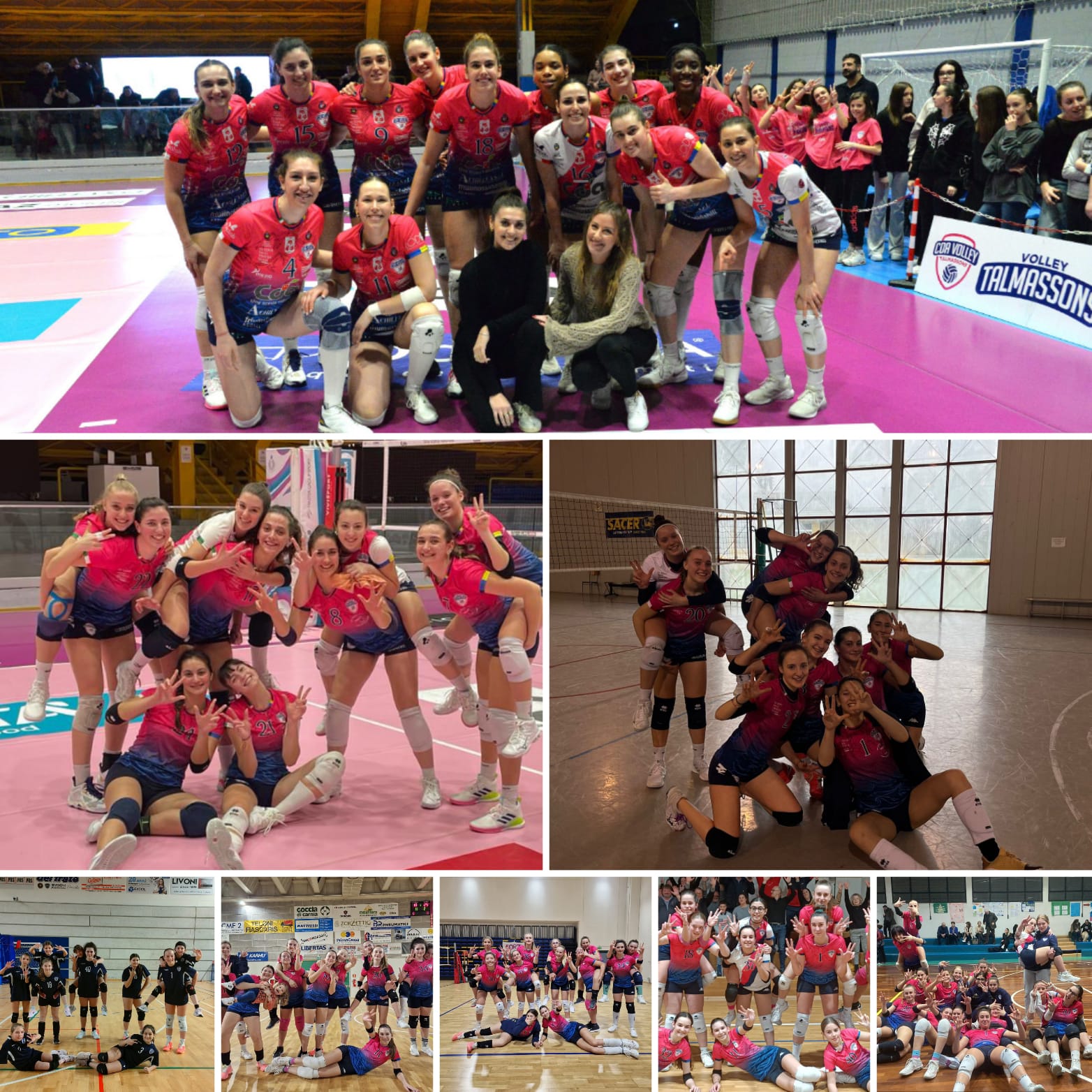 Volley Talmassons, settimana d’oro! Solo vittorie dal settore giovanile alla Serie A2